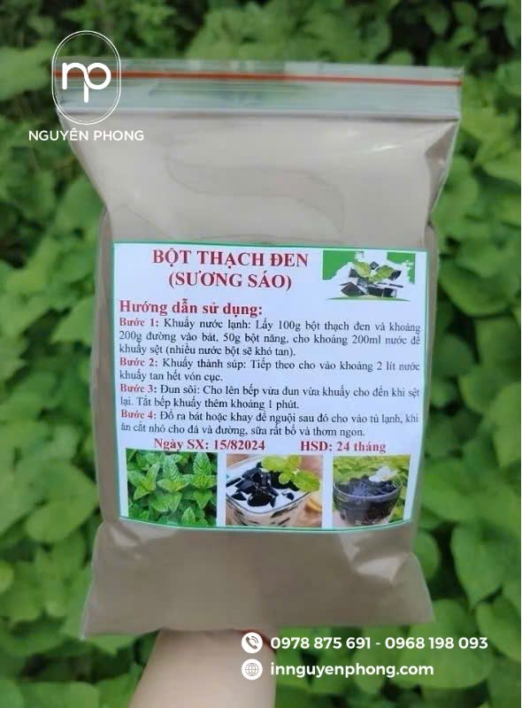 in tem dán bột thạch đen theo yêu cầu